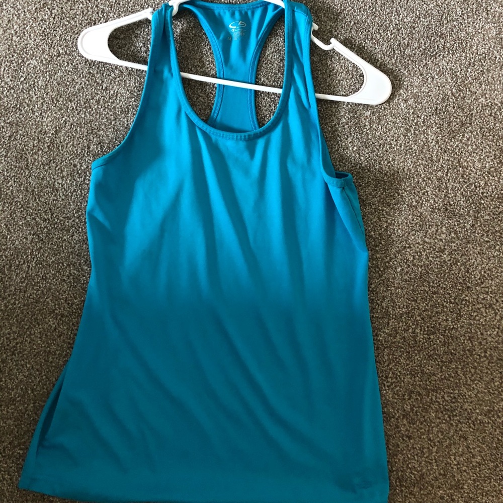 Blue athletic top